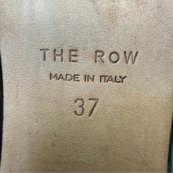 THE ROW Noelle Pink Suede Slipper Loafers Size 37 (7) - Picture 9 of 10